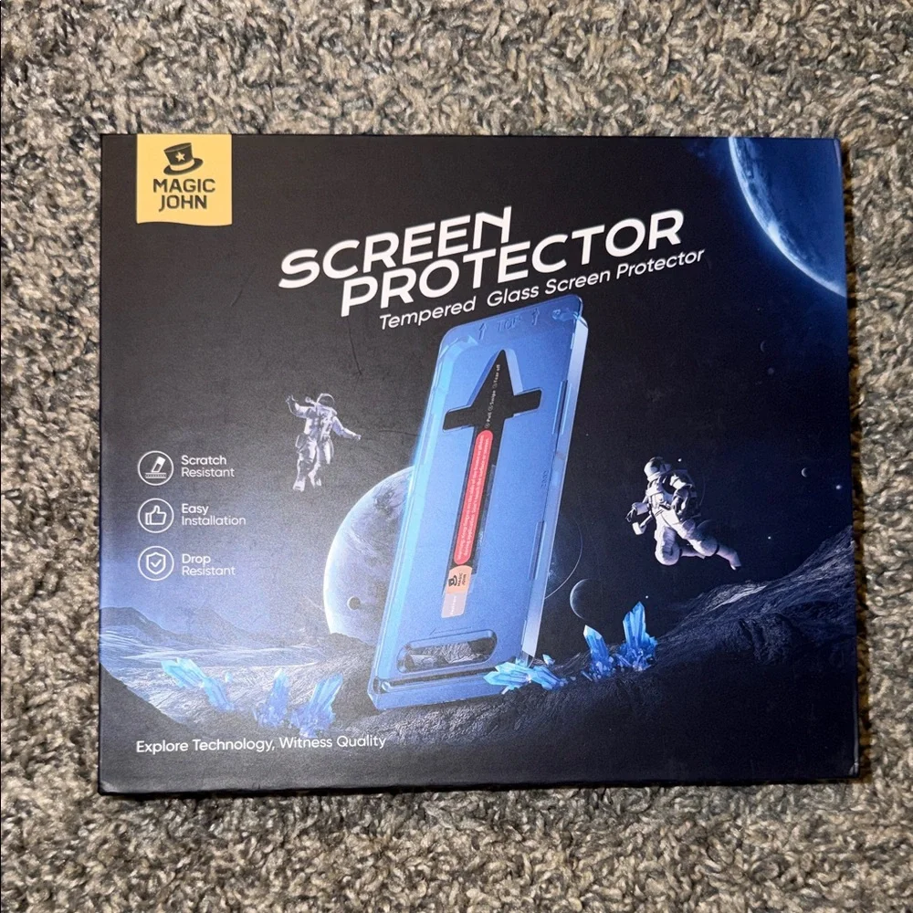 Magic John IPhone 15 Pro Max Tempered Glass Screen Protector